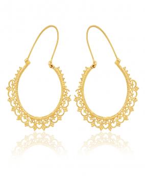 Handmade Nickel Free Gold Plated High Fashion Designer Ethnic Earring